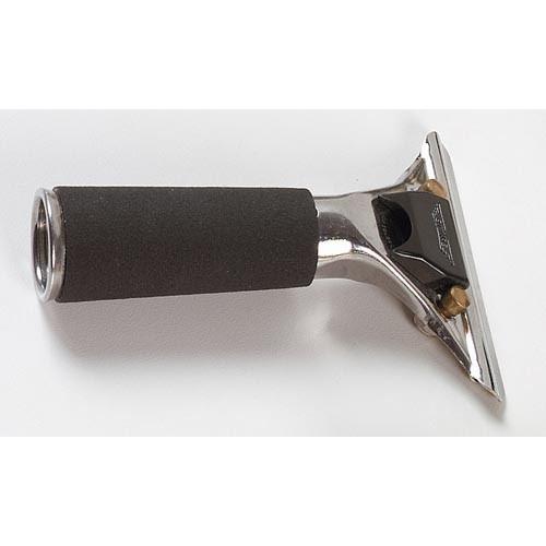 Стальная рукоятка для желоба Ettore с замком и резиновым обкладом