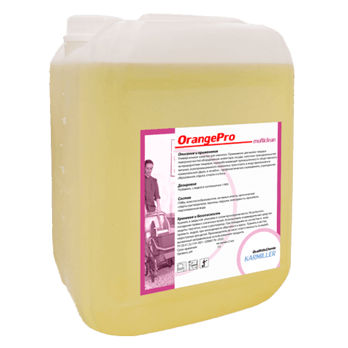 OrangePro Karmiller - средство для ручной уборки всех влагостойких поверхностей, 10 л