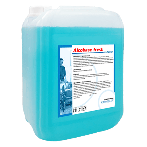 ALCOBASE FRESH Karmiller Универсальный очиститель-концентрат с содержанием спирта, 10 л