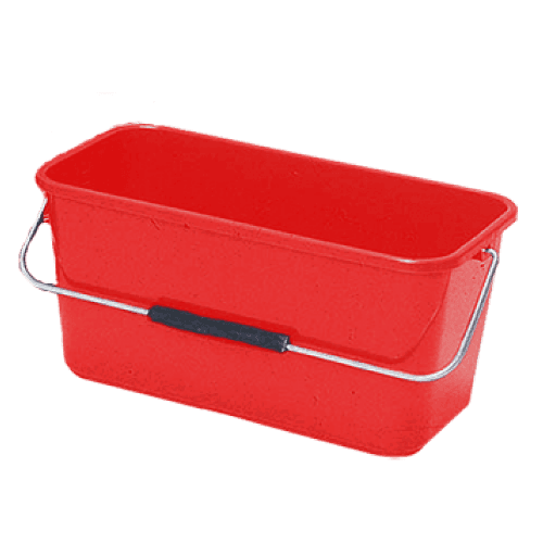 Ведро VDM прямоугольное 13 л красное