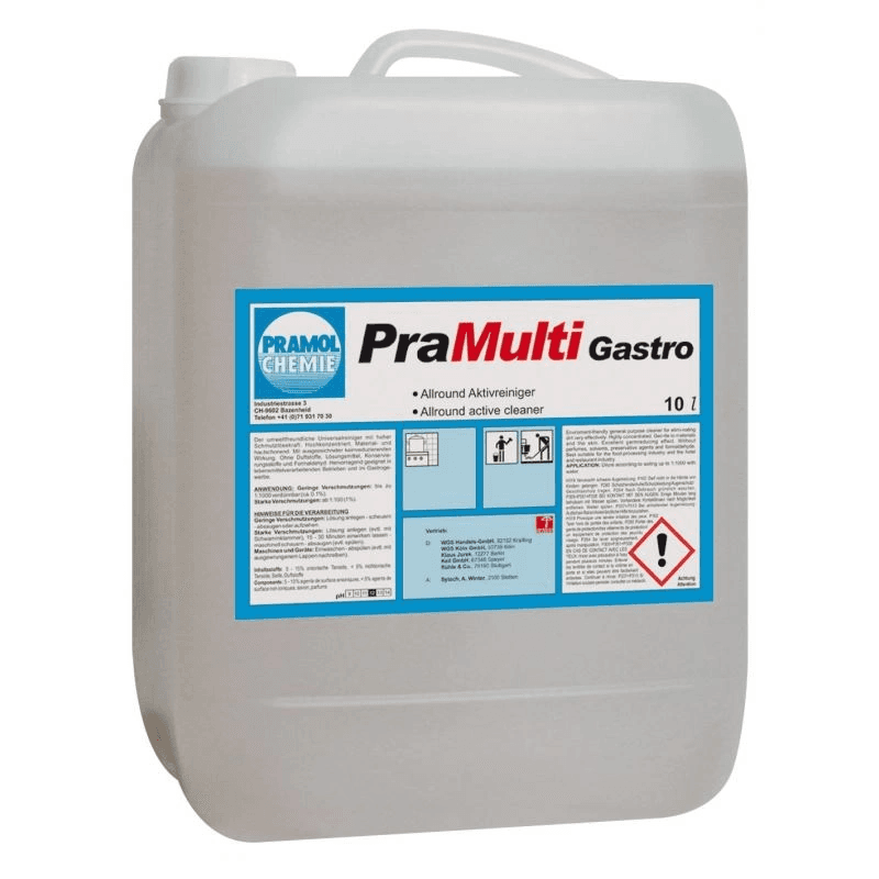 PRAMULTI GASTRO Pramol универсальное безвредное чистящее средство 10 л 10182.08310 – фото