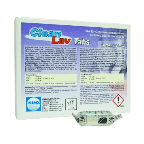 Таблетки для посудомоечных машин CLEANLAV TABS Pramol 23019.08300 – фото