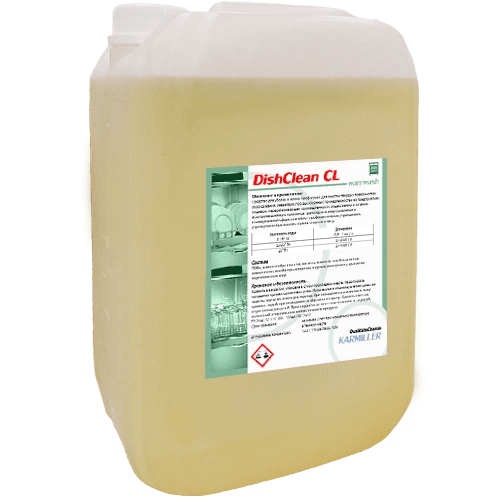 DishClean CL Karmiller жидкое средство для мытья посуды с активным хлором, 20 л 00001010 – фото