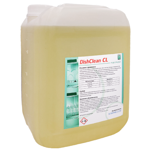DishClean CL Karmiller жидкое средство для мытья посуды с активным хлором, 10 л